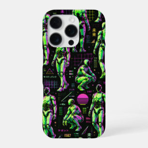 Funda Para iPhone 16 Pro Arte de Robot Humanoide Futurista Android de Cie