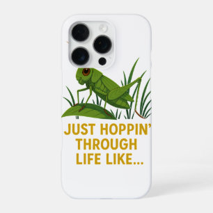 Funda Para iPhone 16 Pro "Arte de saltamontes divertido"