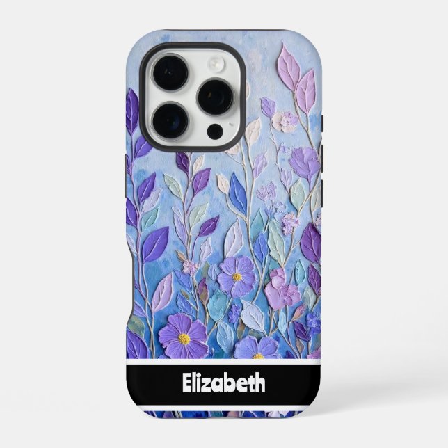 Funda Para iPhone Arte de Sueños de Lavanda (Reverso )