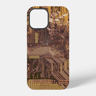 Funda Para iPhone 12 Arte de tecnología de placa de circuito cibernétic