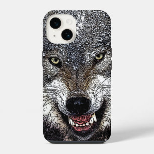Funda Para iPhone 14 Arte de Wolf Eyes
