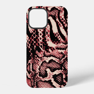 Funda Para iPhone 12 arte decorativo de textura con patrón de serpiente