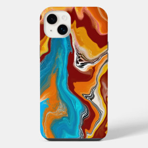 Funda Para iPhone 14 Plus Arte digital fluido Bliss Planetario   