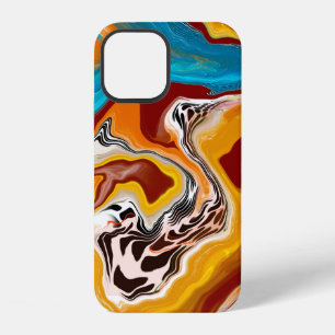 Funda Para iPhone 12 Arte digital fluido de felicidad planetaria  