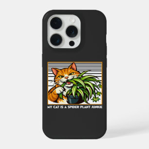 Arte divertido de gatos y plantas de araña