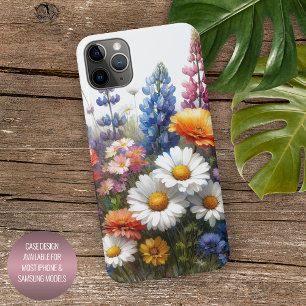 Funda Para iPhone 16 Pro Max Arte Floral Acuarela de Flores Silvestres de Prima