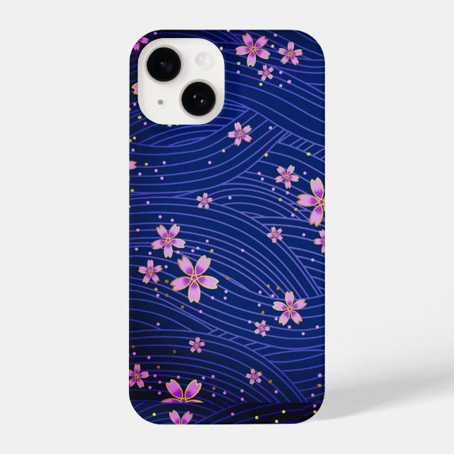 Funda Para iPhone Arte floral de bonito (Reverso )