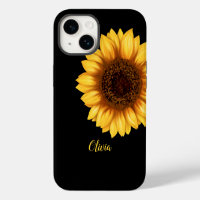 Arte floral de girasol flor silvestre