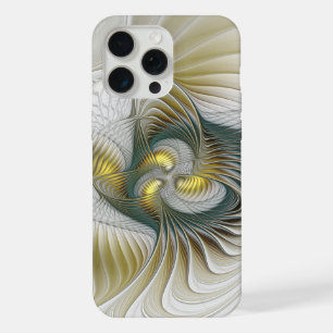 Arte fractal de fantasía Verde azulada de oro nobl