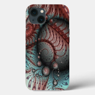 Arte fractal de fantasía vívida abstracta marrón a