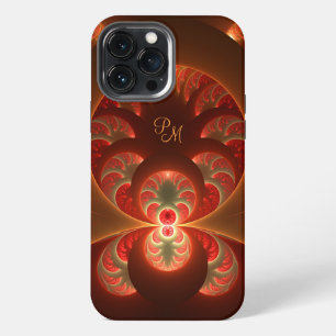 Funda Para iPhone 13 Pro Max Arte fractal moderno abstracto luminoso con inicia