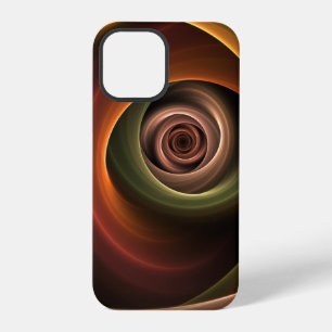 Funda Para iPhone 12 Pro Arte fractal moderno de colores cálidos abstracto