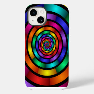Funda Para iPhone 14 Arte fractal moderno y psicodélico