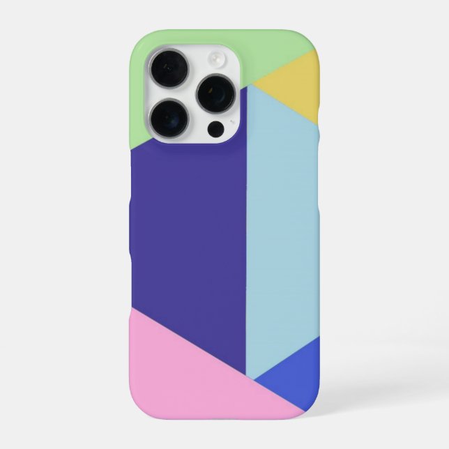Funda Para iPhone arte geométrico multicolor (Reverso)