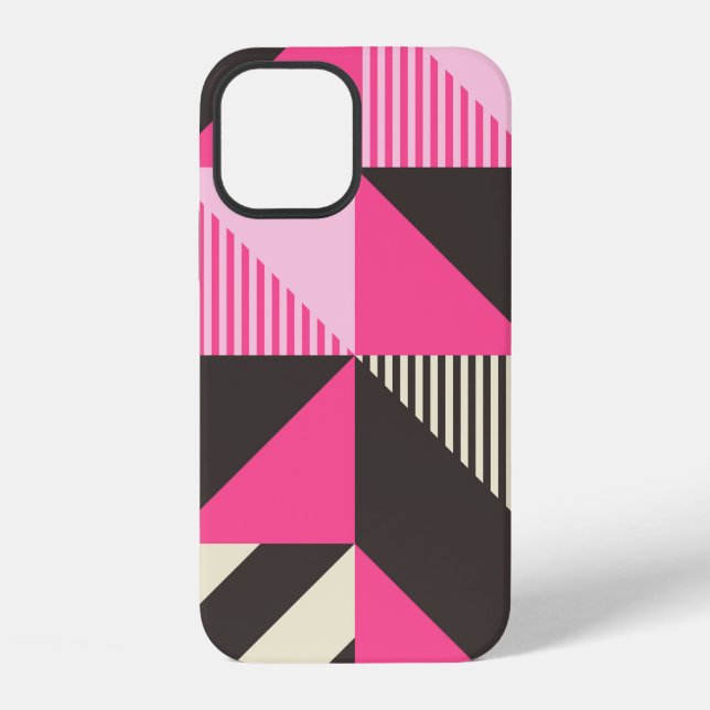 Funda Para iPhone Arte geométrico simple con bloques audaces editabl (Reverso )