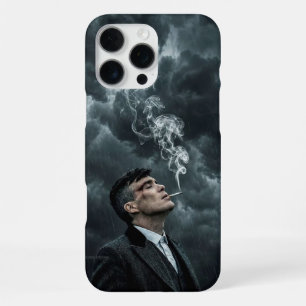 Funda Para iPhone 16 Pro Max Arte gráfico oscuro y sombrío con humo de cigarril