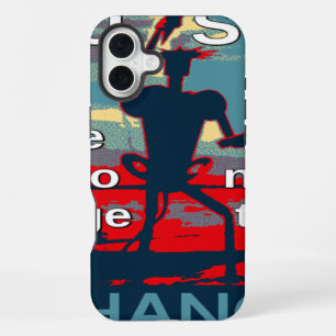 Funda Para iPhone 16 Plus Arte gráfico patriótico de esperanza para EE. UU.