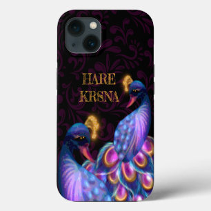 Arte Hare Krishna - hermoso pavo real divino