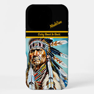 Funda Para iPhone 16 Pro Max Arte indígena: Toque cultural