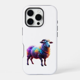 Funda Para iPhone 16 Pro "Arte mágico de ovejas arcoiris