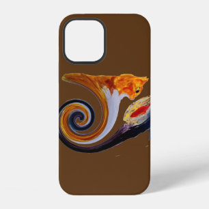 Funda Para iPhone 12 Arte musical abstracto divertido gato ginger pez d