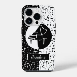Funda Para iPhone 14 Pro Arte personalizado para amantes del piano