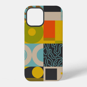Funda Para iPhone 12 Arte retro futurista de símbolos abstractos