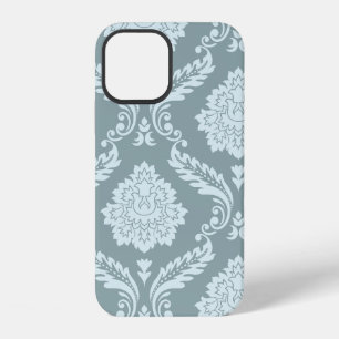 Funda Para iPhone 12 Arte Rococó Damask I Azul Huevo de Pato+Verde Teal