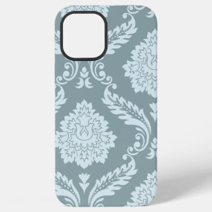Funda Para iPhone 12 Pro Max Arte Rococó Damask I Azul Huevo de Pato+Verde Teal
