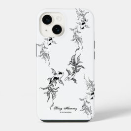 Funda Para iPhone 14 Arte Serenidad Koi
