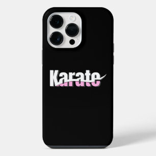 Funda Para iPhone 14 Pro Max Artes Marciales de Karate Rosa Femenino
