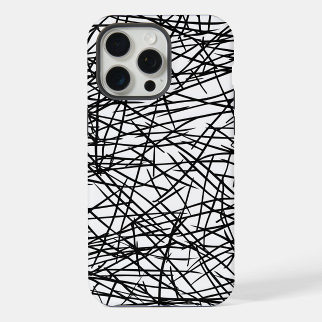 Funda Para iPhone Artistic Chaotic Line Scribble Design 🎨 (Reverso )