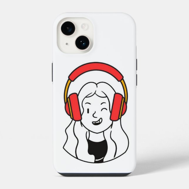Funda Para iPhone Asombroso Ilustracion de arte sobre (Reverso )