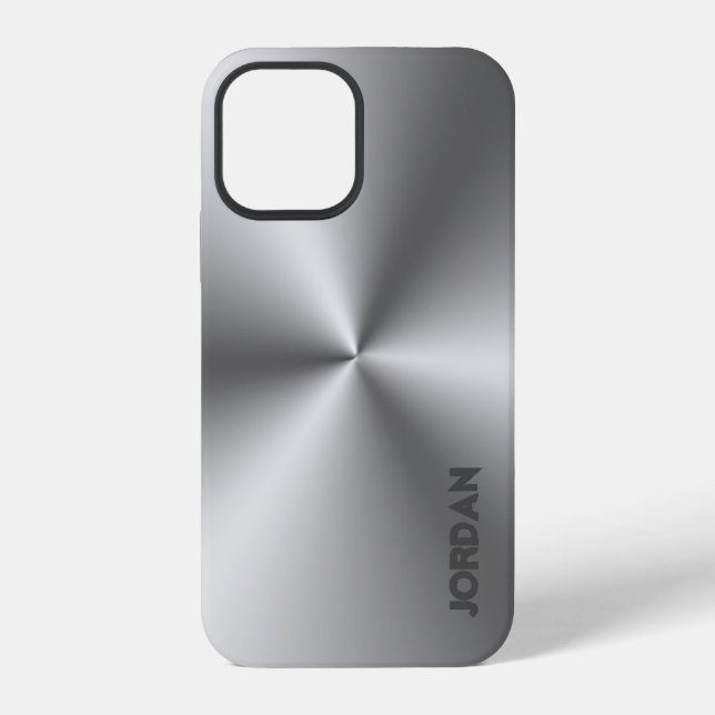 Funda Para iPhone Aspecto de acero inoxidable (Reverso )