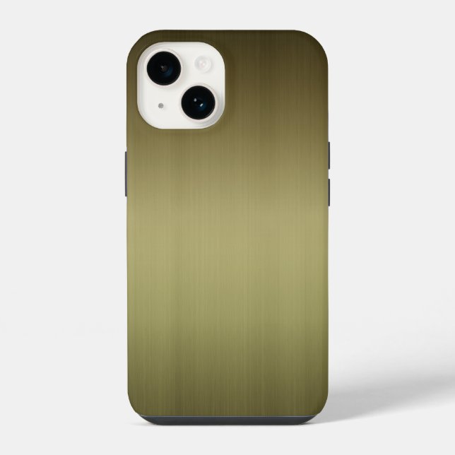 Funda Para iPhone Aspecto de bronce cepillado (Reverso )