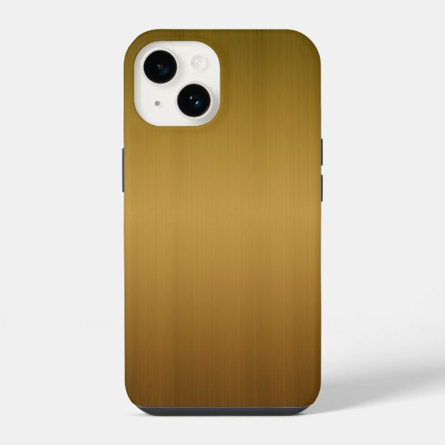 Funda Para iPhone Aspecto de cobre cepillado (Reverso )