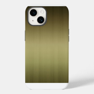 Funda Para iPhone 14 Aspecto de latón cepillado