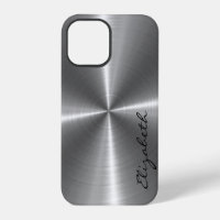Aspecto de metal de acero inoxidable cromado