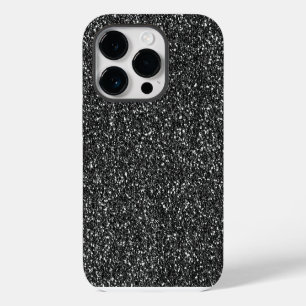 Funda Para iPhone 14 Pro Aspecto de Purpurina negro