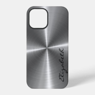 Funda Para iPhone 12 Pro Aspecto Metalizado del acero inoxidable cromado