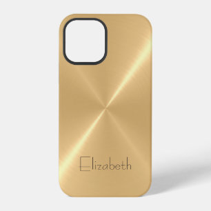 Funda Para iPhone 12 Pro Aspecto Metalizado del acero inoxidable metálico p