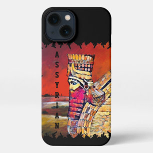 Assyrian Lamassu iPhone 13 Slim Fit Funda, Glossy