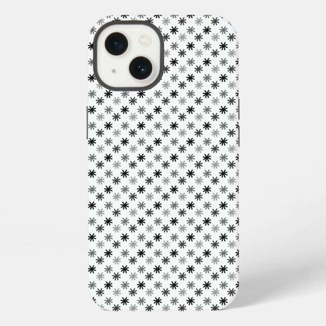 Funda Para iPhone Asteriscos Chic - Clásico - Fondo Blanco (Reverso )