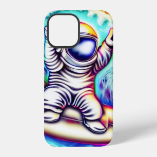 FUNDA PARA iPhone 12 ASTRONAUT AND HIS COSMIC SURFING ADVENTURE