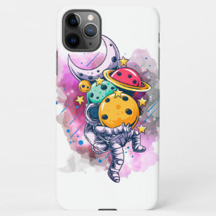 Funda Para iPhone 11Pro Max Astronauta con planetas