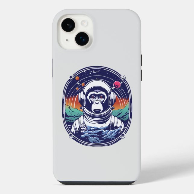 Funda Para iPhone Astronauta de mono espacial (Reverso)