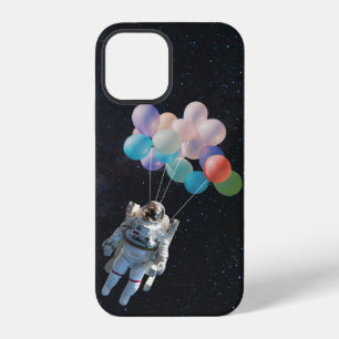 Funda Para iPhone 12 Astronauta Estrellas & Globos Aerostáticos Colorid