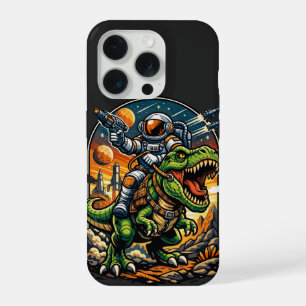 Astronauta montando un T-Rex – Dinosaurio Espacial