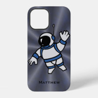 Astronauta personalizada con acentos azules en el