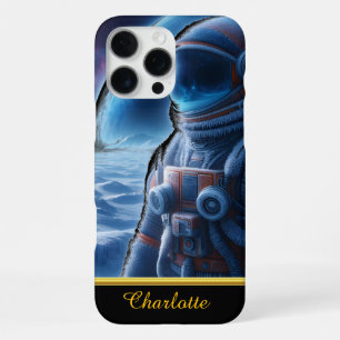 Funda Para iPhone 16 Pro Max Astronauta vestido en un espacio pesado y helado